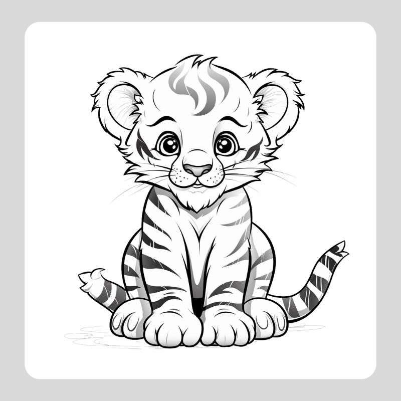 bé tô màu con hổ