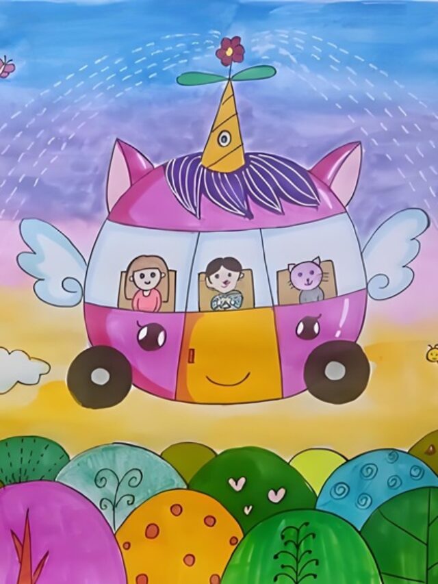 những bức tranh vẽ về ô tô mơ ước​