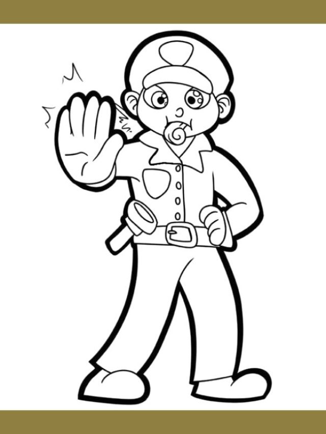 tô màu chú cảnh sát giao thông (18)