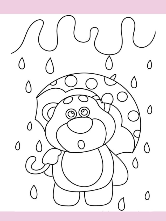 tô màu gấu dâu 30