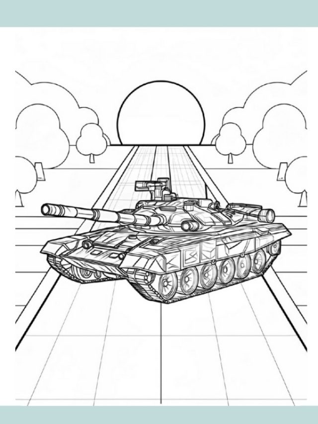 tô màu xe tăng 8