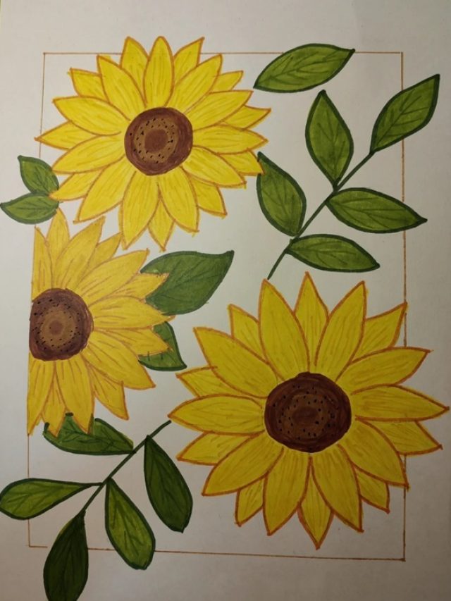 tranh hoa hướng dương 19