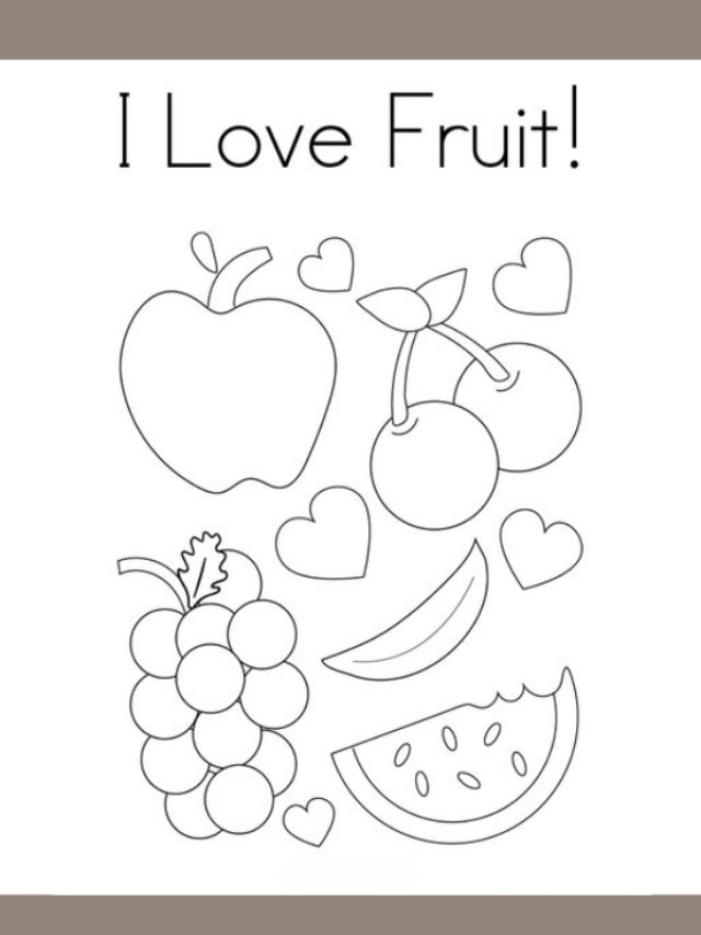 tranh tô màu các loại quả 22