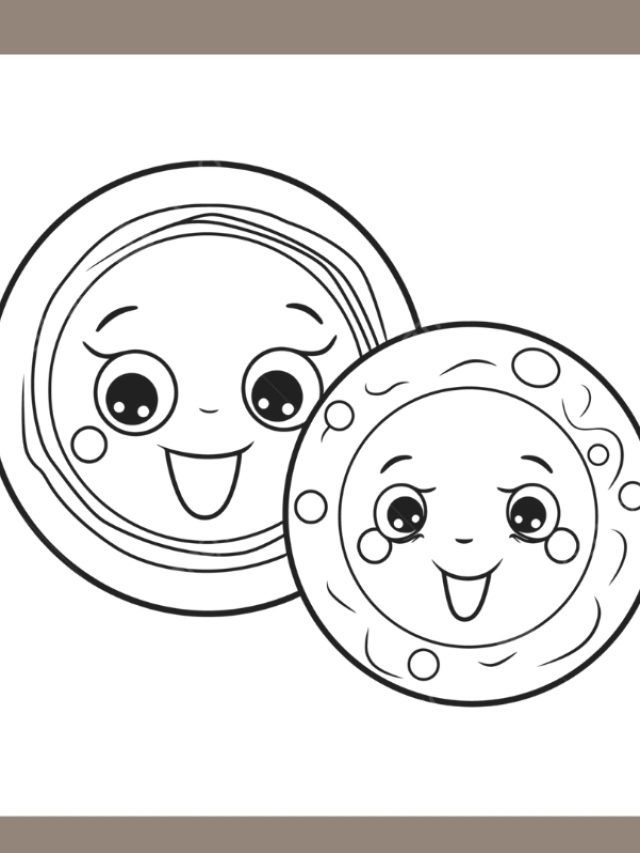 tranh tô màu cái đĩa 23