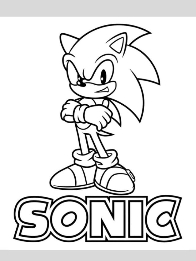 tranh tô màu sonic 2