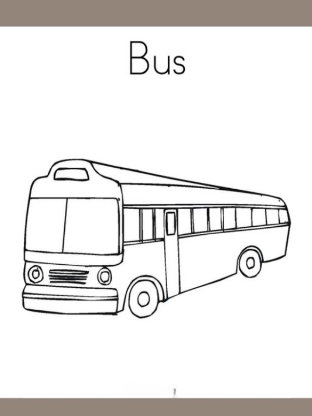 tranh tô màu xe buyt 3