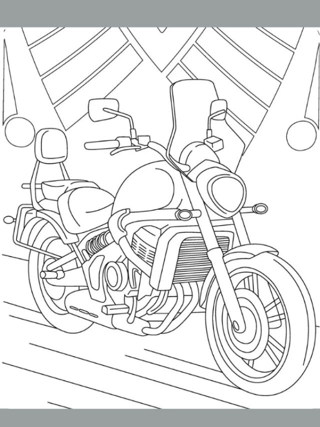 tranh tô màu xe máy 22