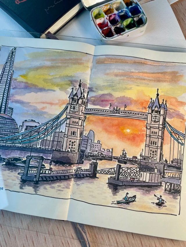 tranh vẽ thành phố hiện đại 30