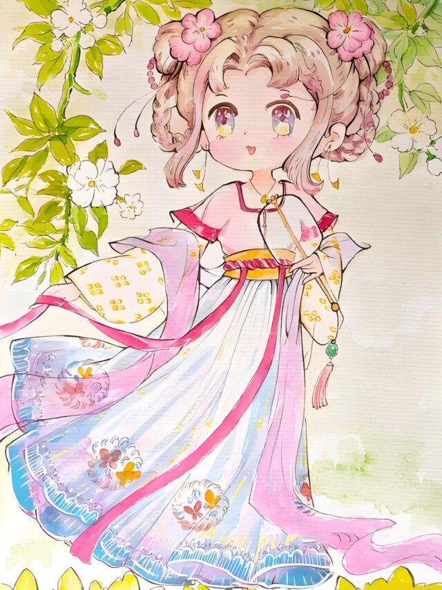 vẽ tranh anime cổ trang 37