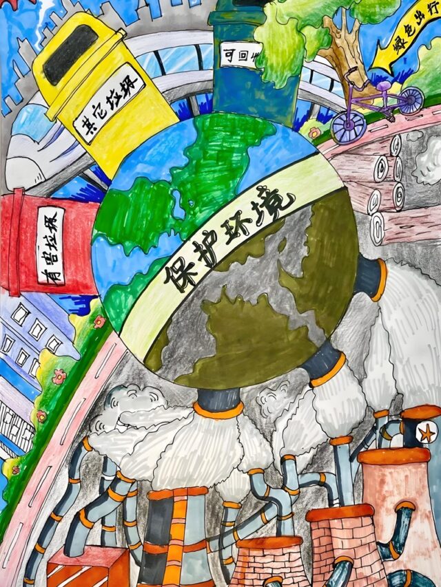 vẽ tranh bảo vệ môi trường đẹp nhất​