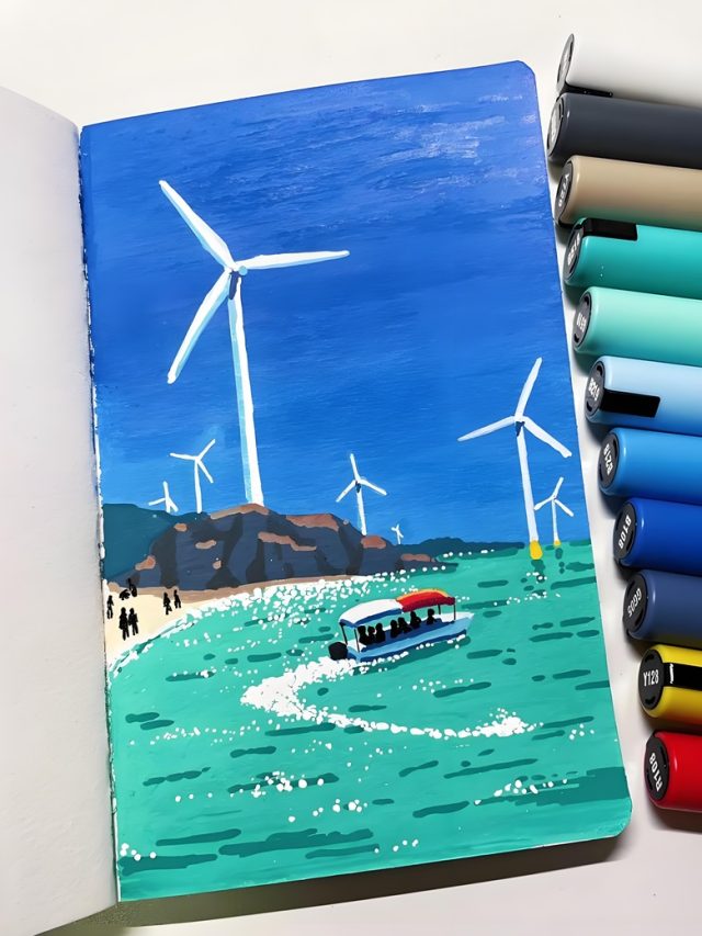 vẽ tranh biển đảo quê hương 5