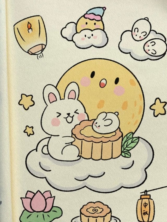 vẽ tranh đề tài lễ hội trung thu​ 26