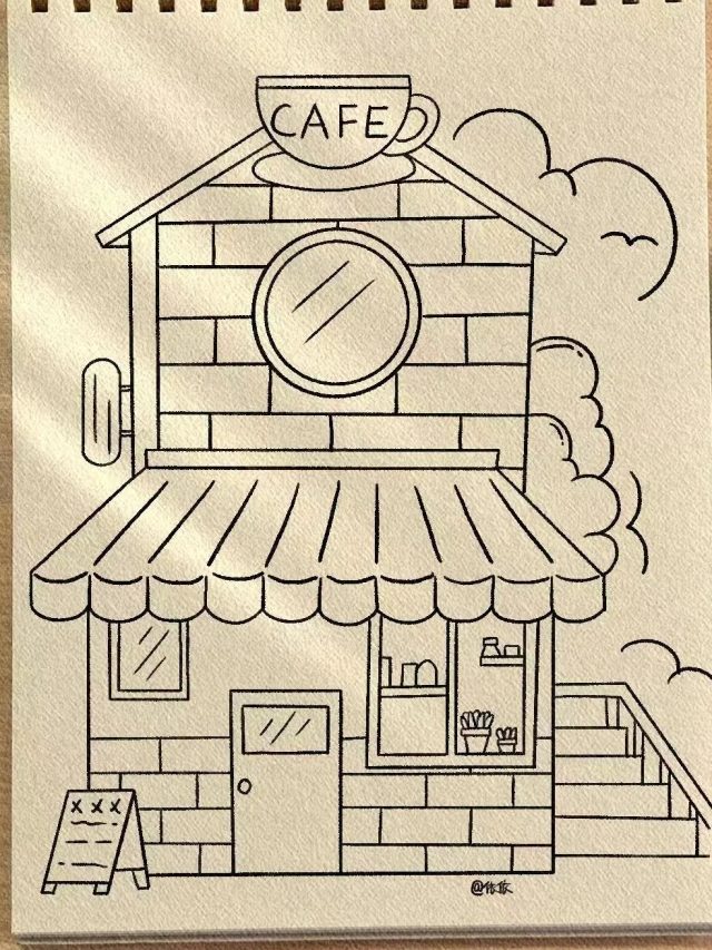 vẽ tranh ngôi nhà 23