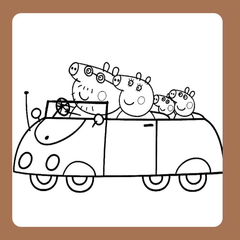 heo peppa tô màu