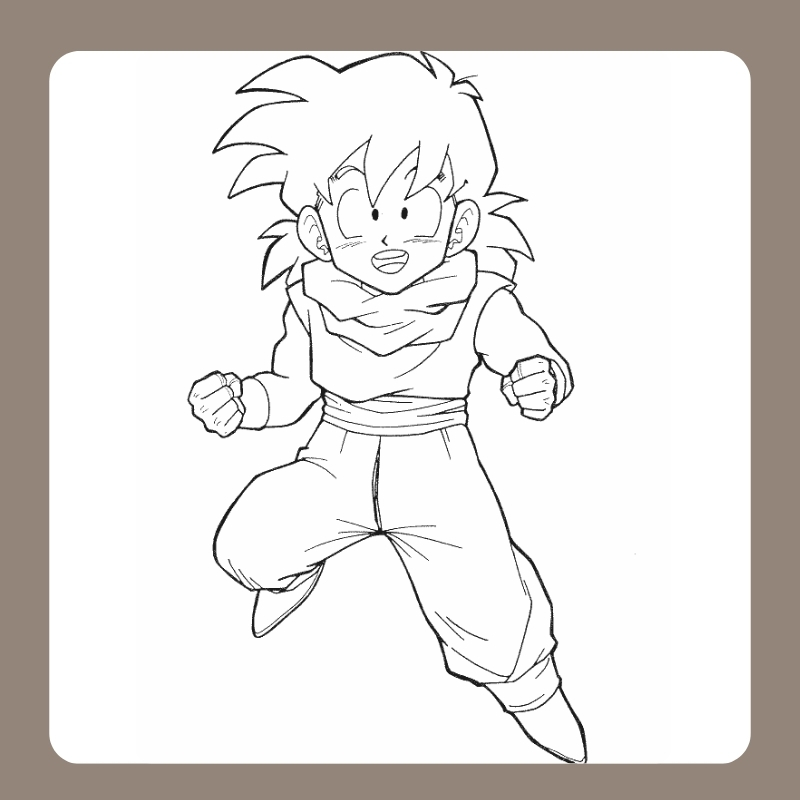 hình ảnh tô màu songoku​