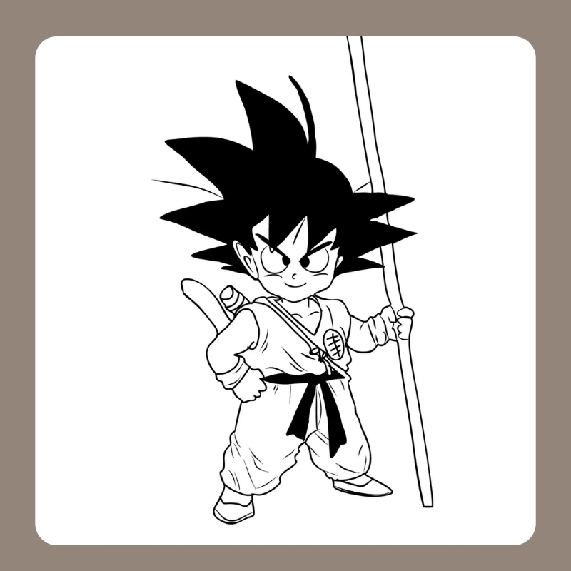 hình songoku tô màu