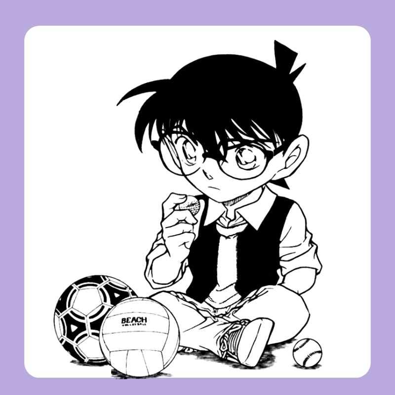 hình tô màu conan