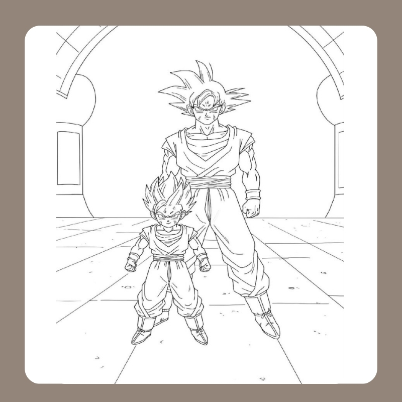 hình tô màu songoku