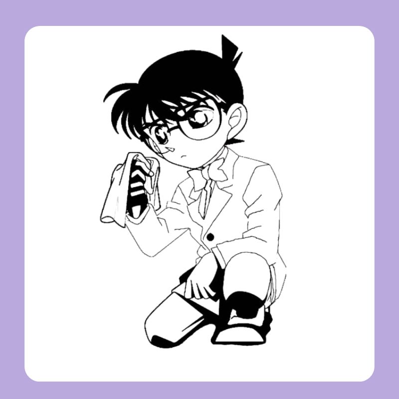 hình vẽ tô màu conan