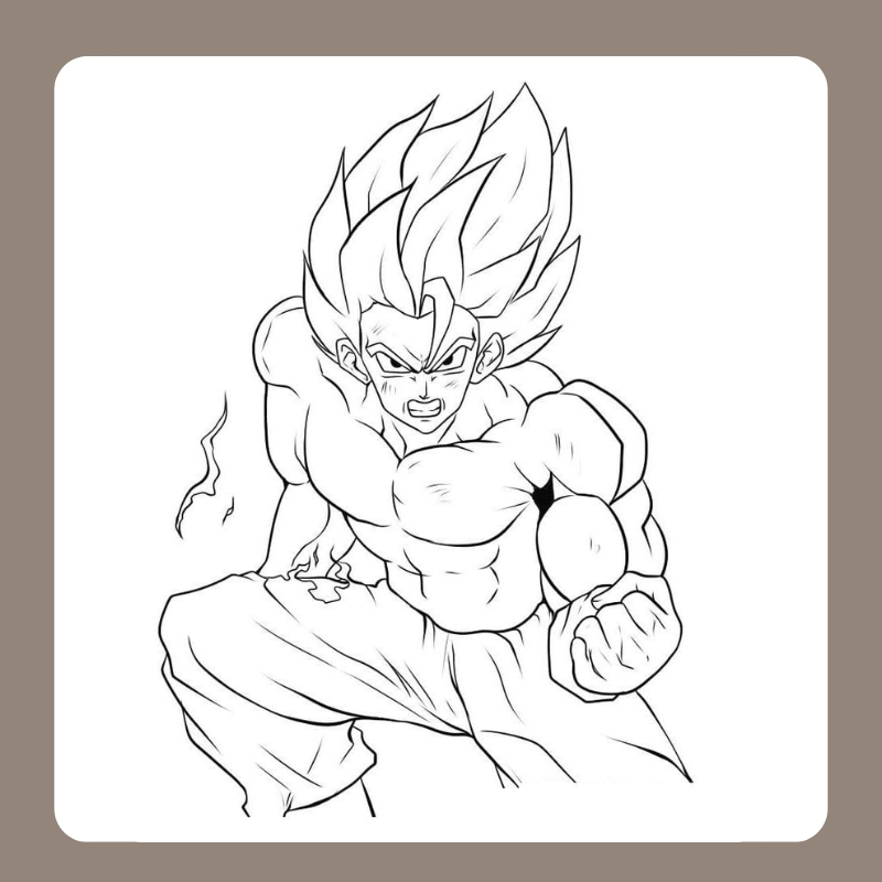 hình vẽ tô màu songoku