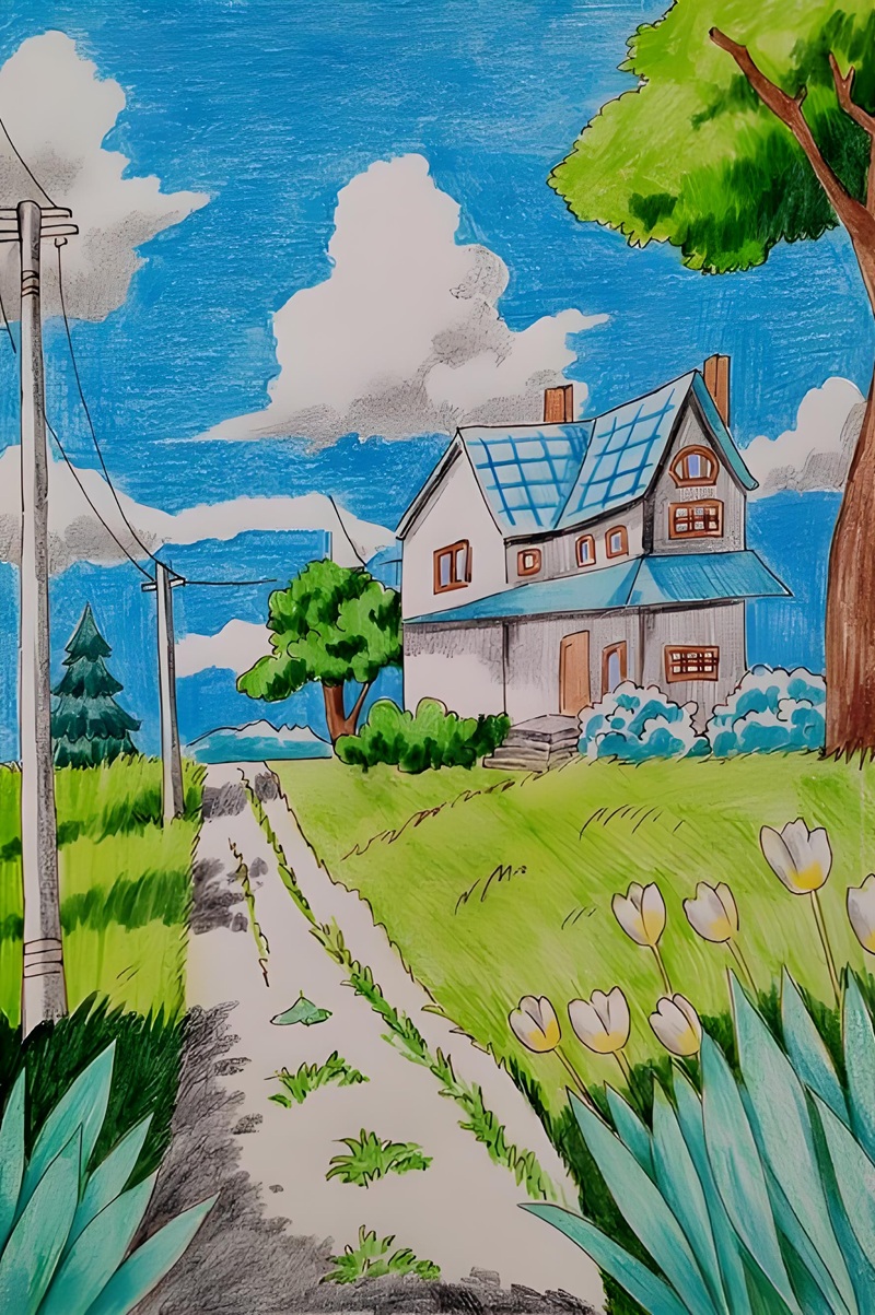 những bức tranh vẽ về phong cảnh thiên nhiên​