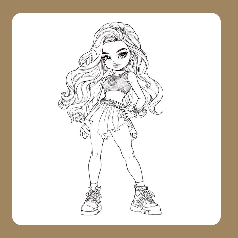 tô màu búp bê barbie (11)