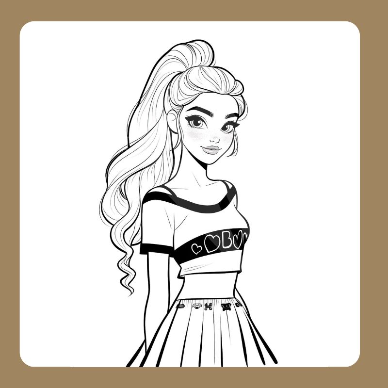 tô màu búp bê barbie (12)