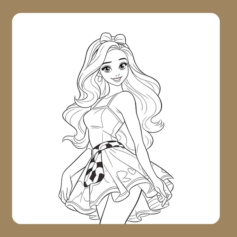 tô màu búp bê barbie (13)