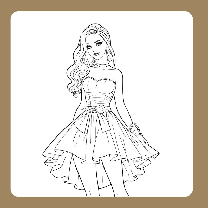 tô màu búp bê barbie (14)