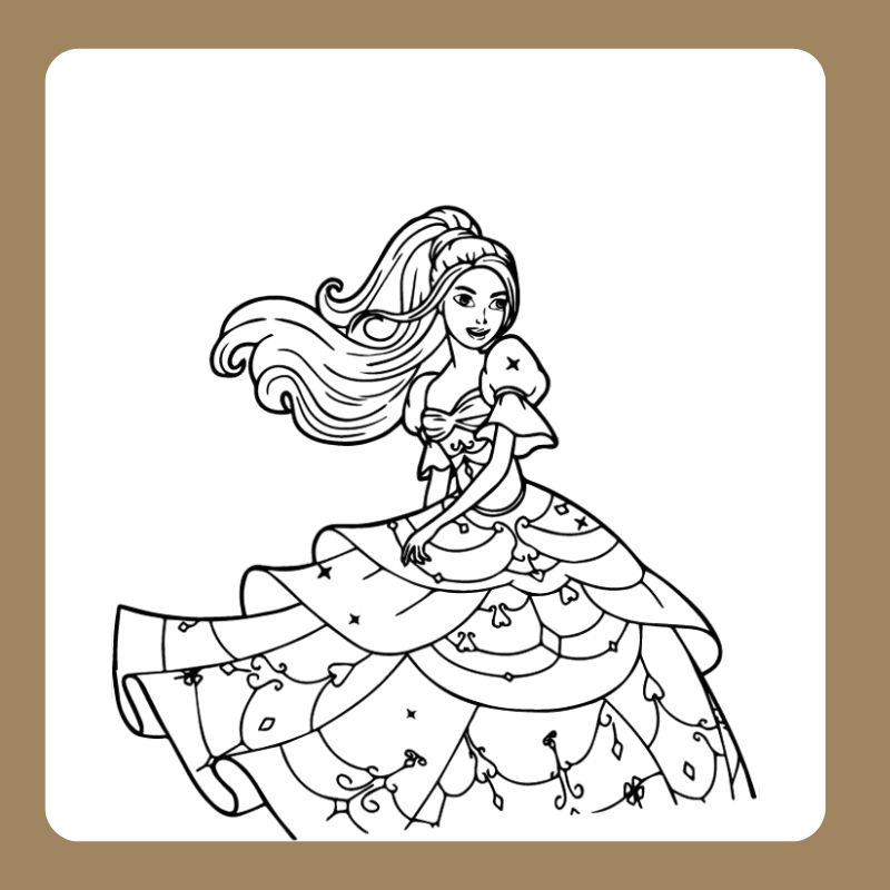 tô màu búp bê barbie (16)