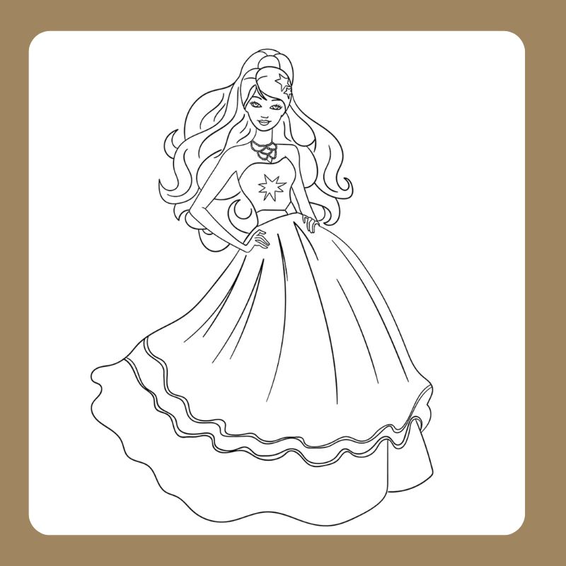 tô màu búp bê barbie (19)