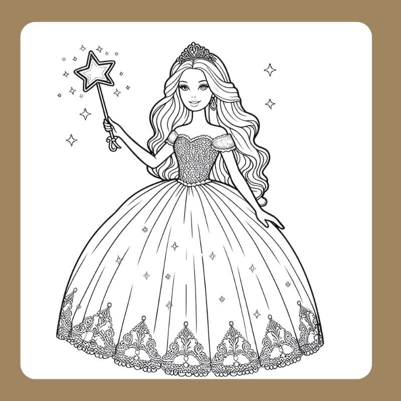 tô màu búp bê barbie (23)