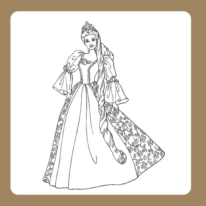 tô màu búp bê barbie (4)