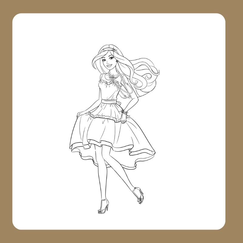 tô màu búp bê barbie (6)