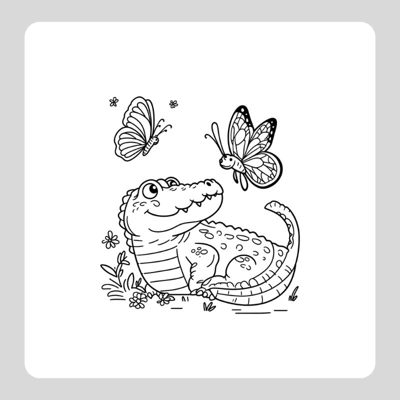 tô màu cá sấu (25)