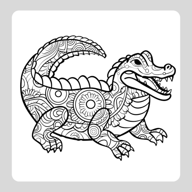 tô màu cá sấu (4)