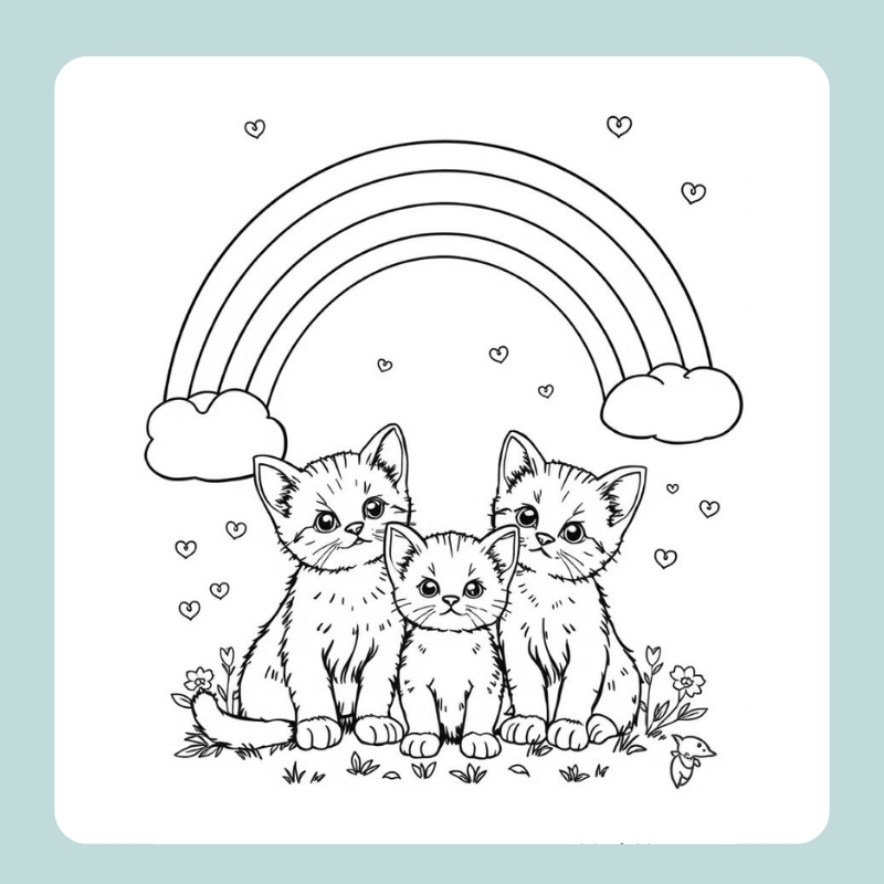 tô màu cầu vồng 14