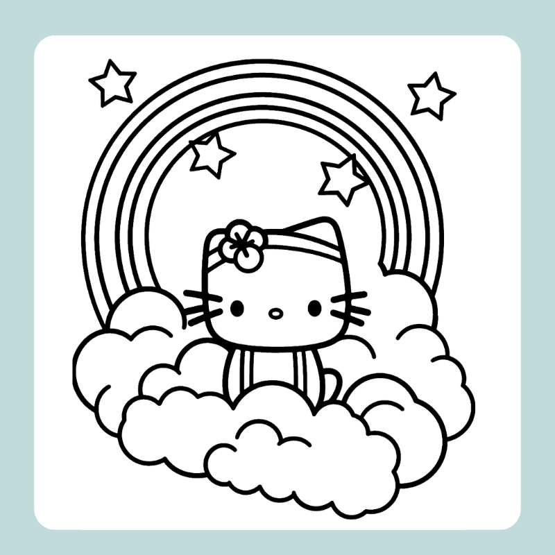 tô màu cầu vồng 18