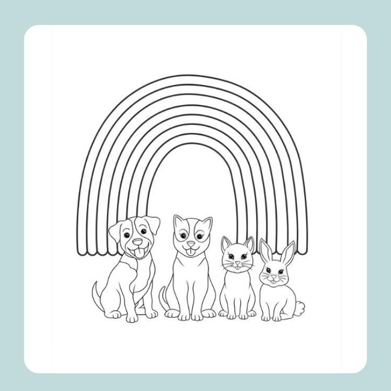 tô màu cầu vồng 4