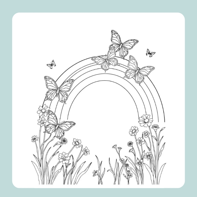 tô màu cầu vồng 7