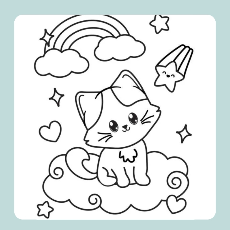 tô màu cầu vồng 8