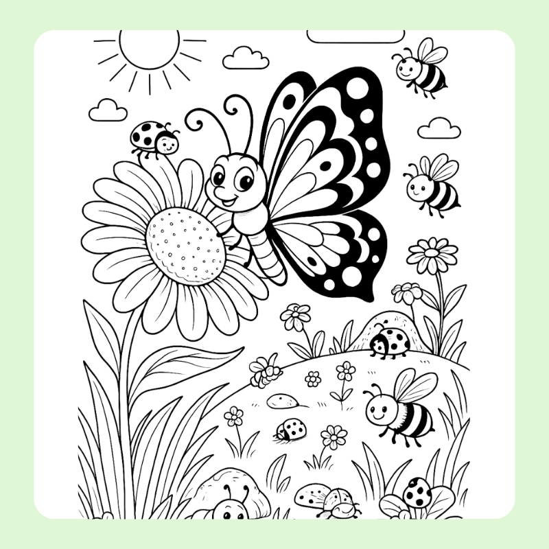 tô màu con bướm 10