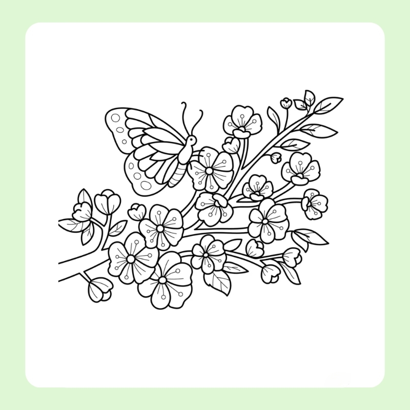 tô màu con bướm 16