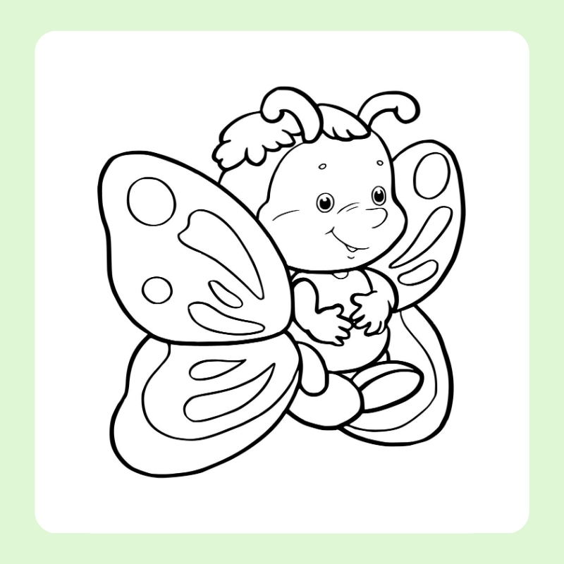 tô màu con bướm 18