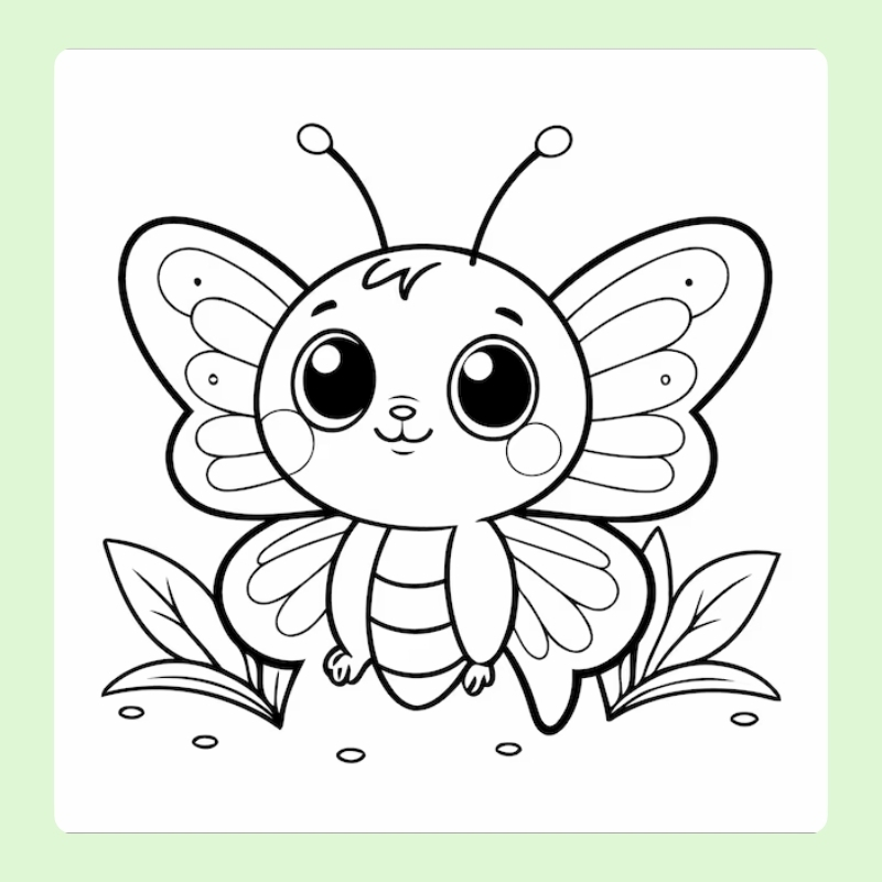 tô màu con bướm 6