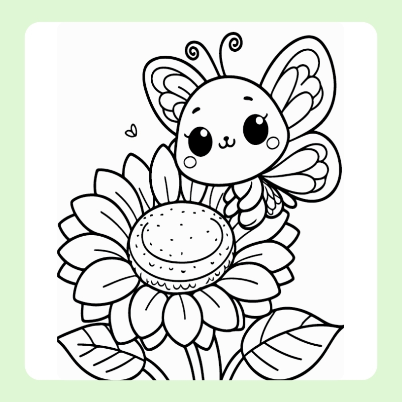 tô màu con bướm đẹp​