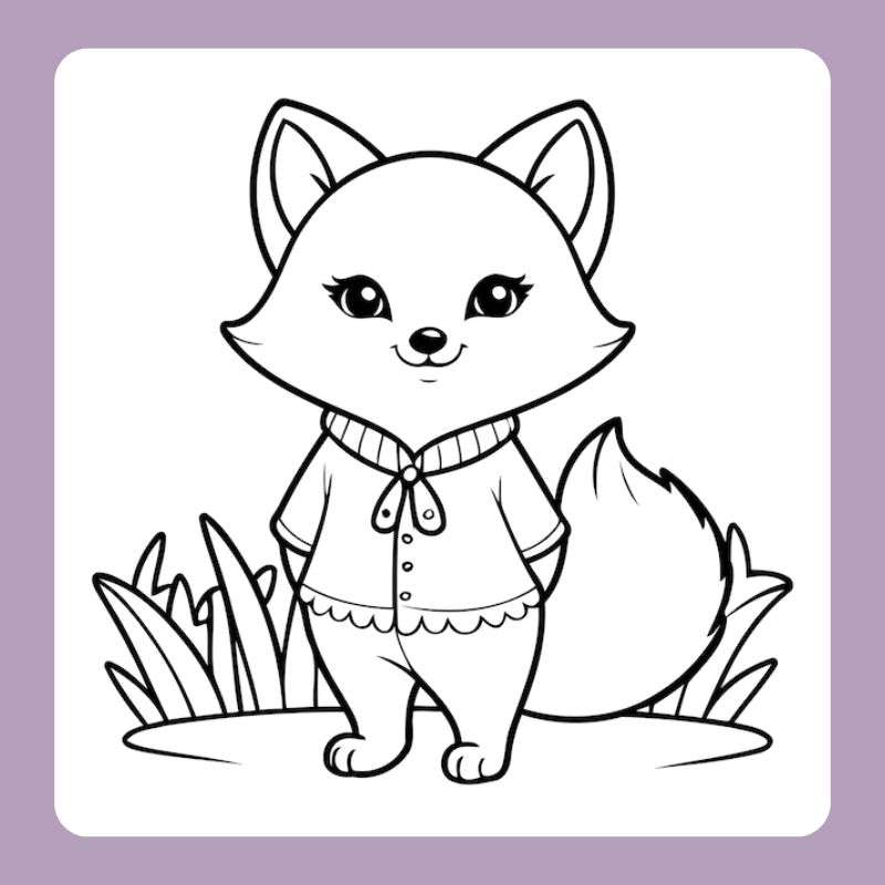 tô màu con cáo (26)