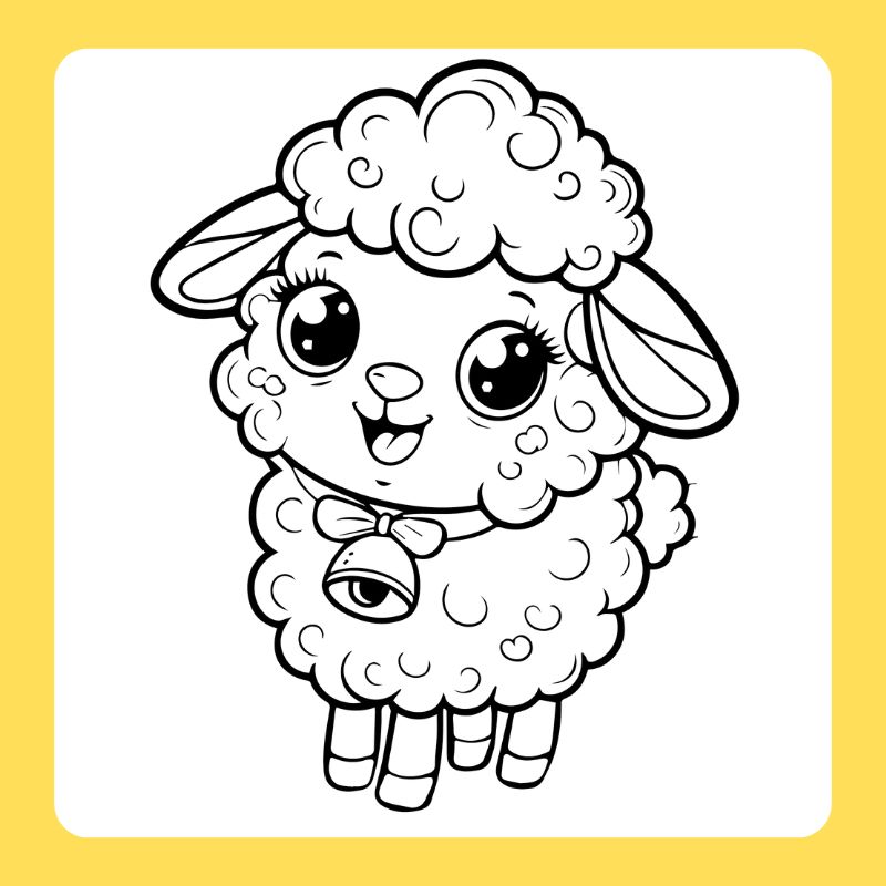tô màu con cừu (2)