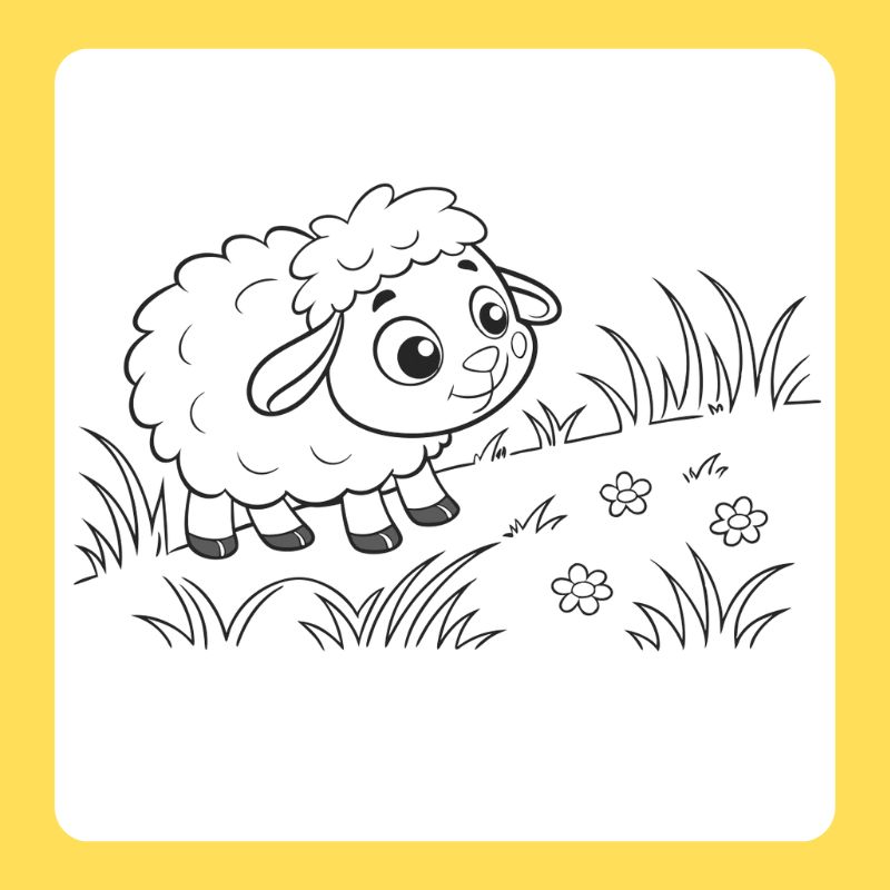 tô màu con cừu (4)