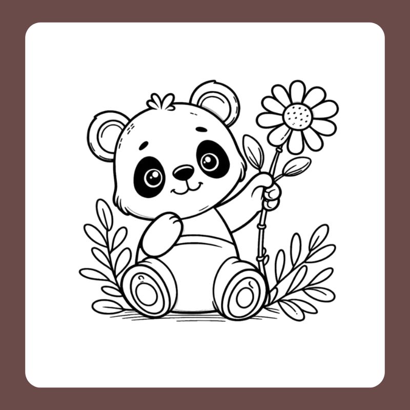 tô màu con gấu trúc